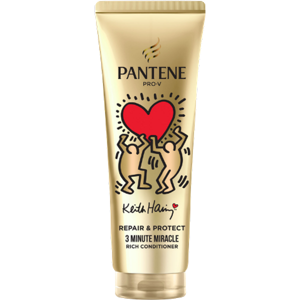 Pantene Pro-V Keith Haring 3 Minute Miracle Rich Tehohoitoaine - 220 ml
