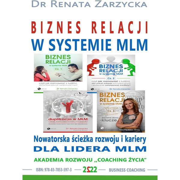 Biznes relacji w systemie MLM. Nowatorska ścieżka rozwoju i kariery dla Lidera MLM. Cześć 1, 2, 3 i 4.