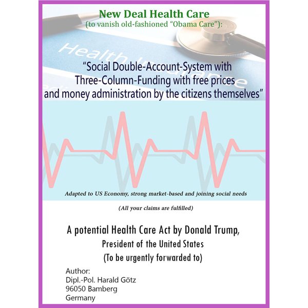 "Social Double-Account-System with Three-Column-Funding with free prices and money administration by the citizens themselves" Adapted to US Economy...
