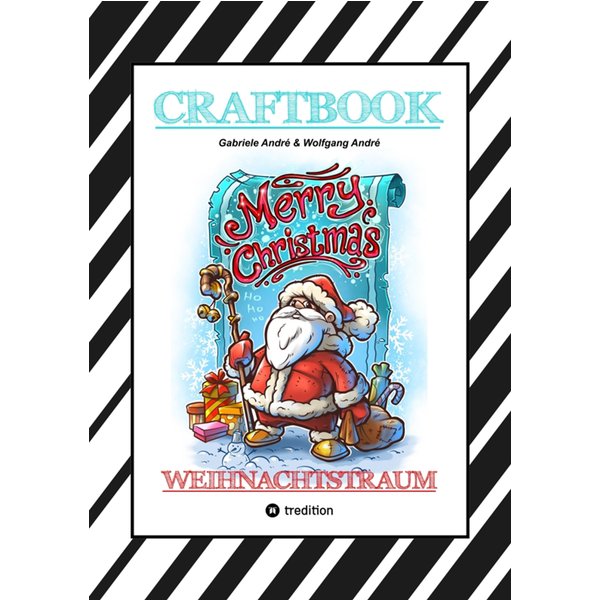 CRAFTBOOK - 100 LUSTIGE WEIHNACHTSMOTIVE - RÄTSEL - WEIHNACHTSREZEPT - FAMILIENSPIEL - SCHÖNE BESCHERUNG - SPASS