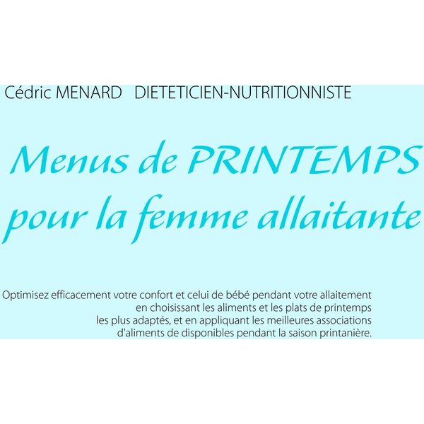 Menus de printemps pour la femme allaitante