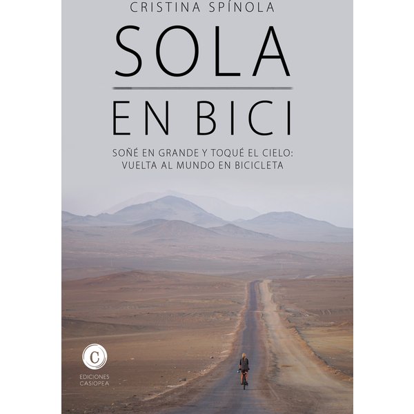 Sola en bici