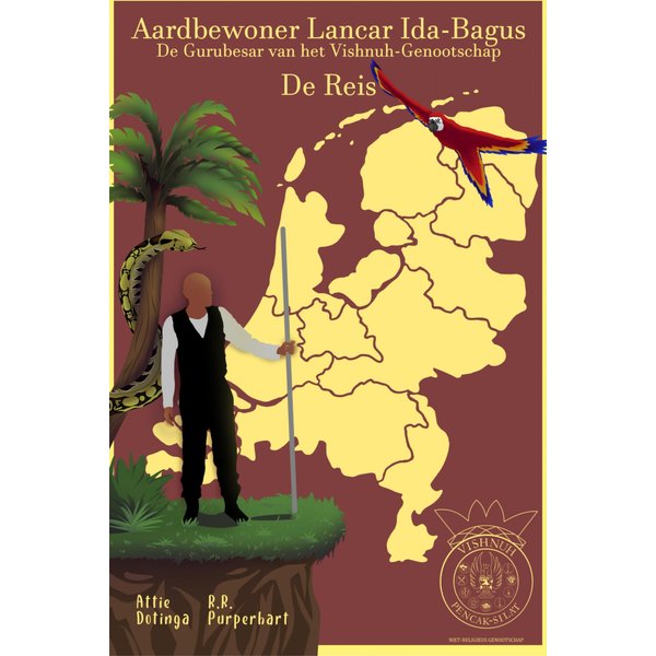 Aardbewoner Lancar Ida-Bagus. Gurubesar van de Vishnuh-Genootschap