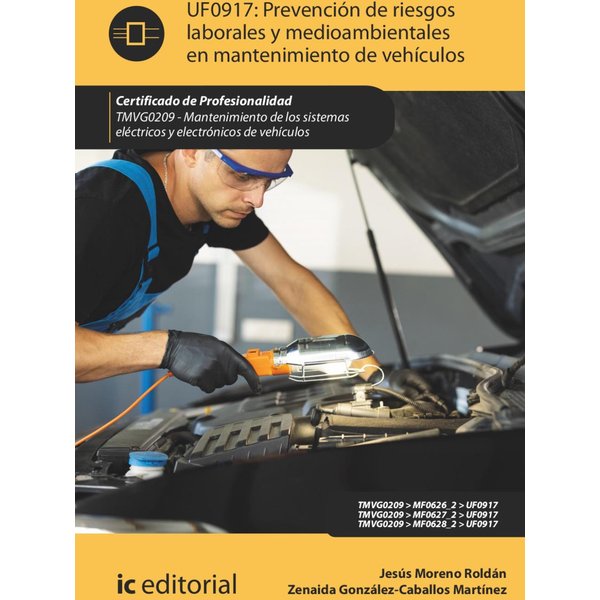Prevención de riesgos laborales y medioambientales en mantenimiento de vehículos. TMVG0209