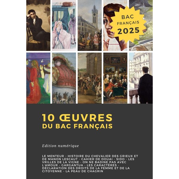 10 œuvres du bac français