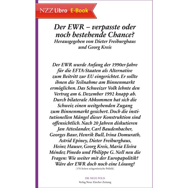 Der EWR - verpasste oder noch bestehende Chance?