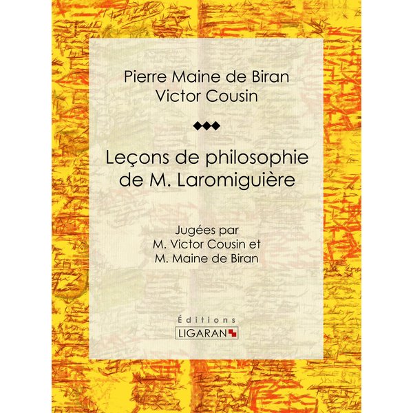 Leçons de philosophie de M. Laromiguière