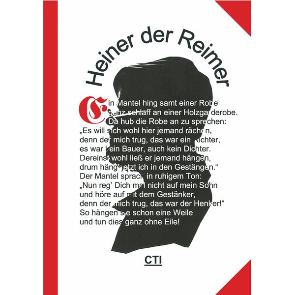 Heiner der Reimer (1) - Eine Anthologie
