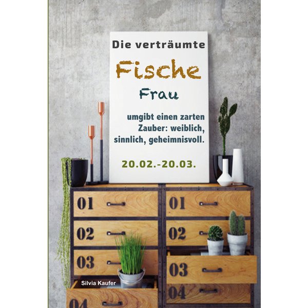 Die verträumte Fische Frau umgibt einen zarten Zauber: weiblich, sinnlich, geheimnisvoll