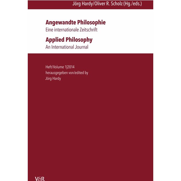 Angewandte Philosophie. Eine internationale Zeitschrift / Applied Philosophy. An International Journal