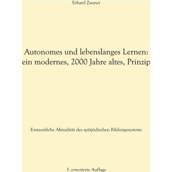 Autonomes und lebenslanges Lernen: ein modernes, 2000 Jahre altes, Prinzip