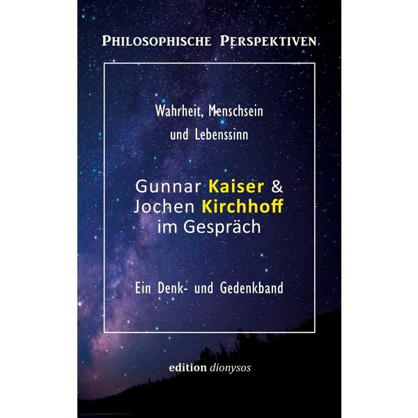 Gunnar Kaiser & Jochen Kirchhoff im Gespräch