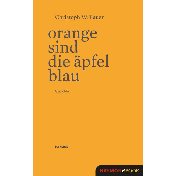 Orange sind die Äpfel blau