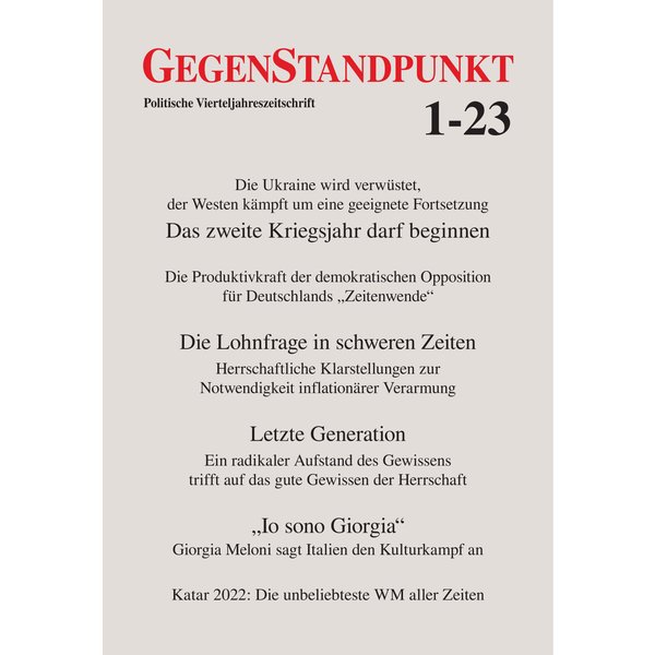 GegenStandpunkt 1-23