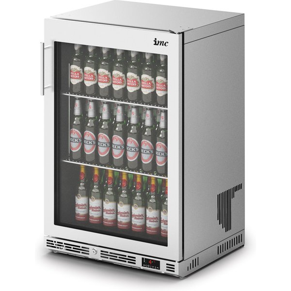 IMC Ventus V60 Single Glass Door Bottle Cooler Stainless Steel