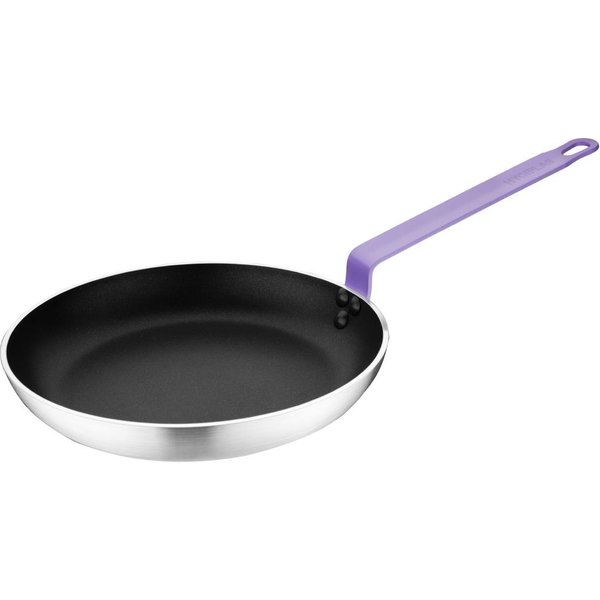 Hygiplas Aluminium Non-stick Teflon Platinum Plus Frying Pan with Purple Handle 28cm