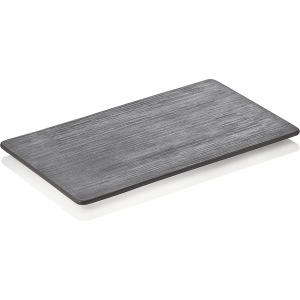 Maya Display GN Serving Plate Set, Textured Black, Pack of 5