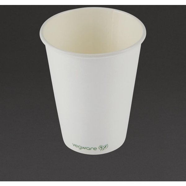Vegware Compostable Coffee Cups Single Wall 340ml / 12oz (Pack of 1000)