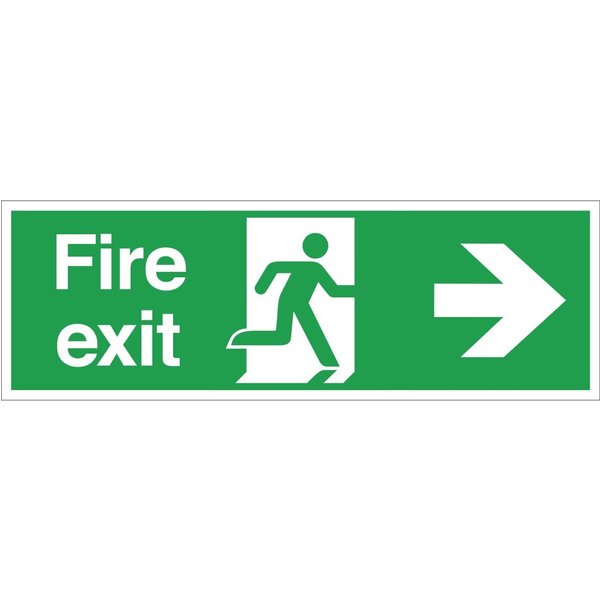 Fire Exit Sign Arrow Right