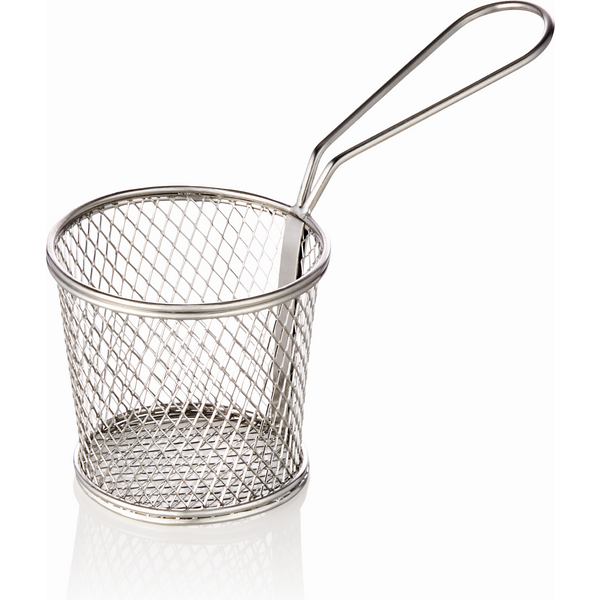 Was Germany Serving and Deep-Frying Basket Chrome Nickel Steel
