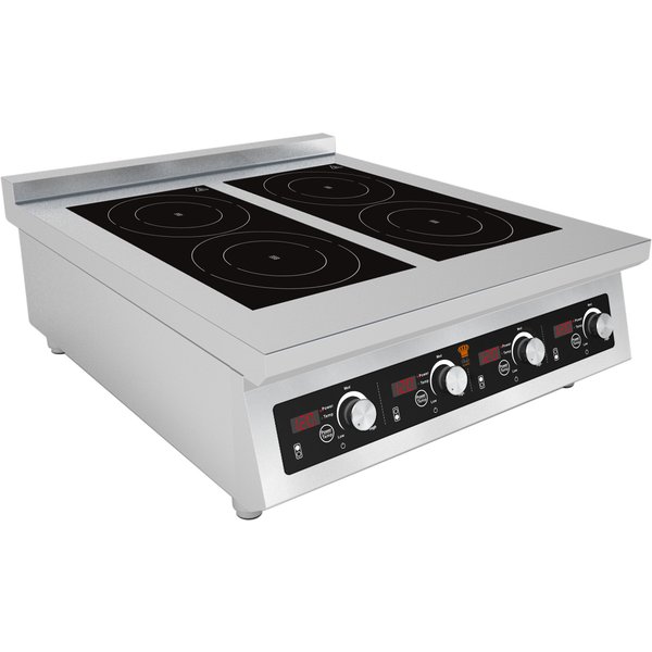 Chefsrange BE70IH4-5 70 Line Counter Top 4 Ring Induction Hob - 4 X 5Kw Power