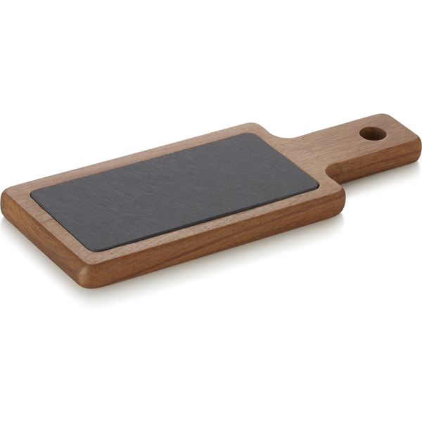 Was Germany Slate & Serve Board Natural Slate Acacia Wood