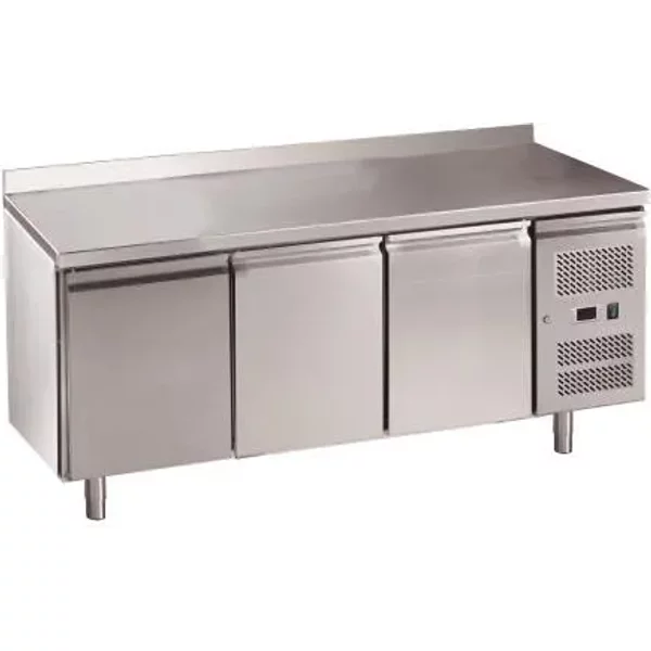 Chefsrange RC3HU 3 Door Fridge Counter With Rear Upturn & Castors