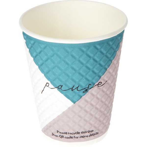 Huhtamaki Pause Disposable Coffee Cups Double Wall 340ml / 12oz (Pack of 740)