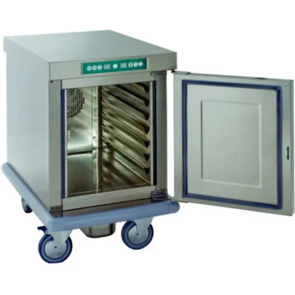 Emainox 7 X 2/1Gn Mobile Undercounter Fan Assisted Heated Holding Cabinet - With Humidity