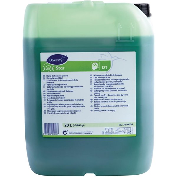 Suma Star D1 Washing Up Liquid Concentrate 20Ltr