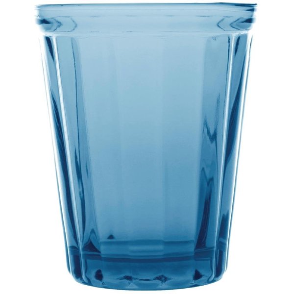 Olympia Cabot Panelled Glass Tumbler Blue 260ml (6 pack)