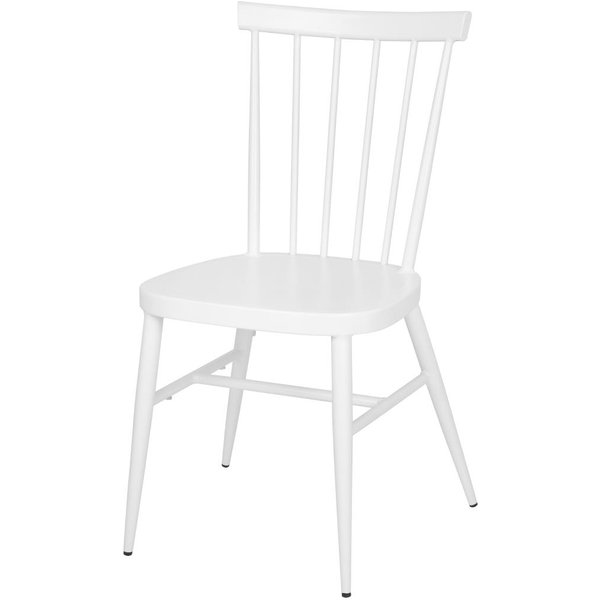 Bolero Windsor Aluminium White Chairs White (Pack of 4)
