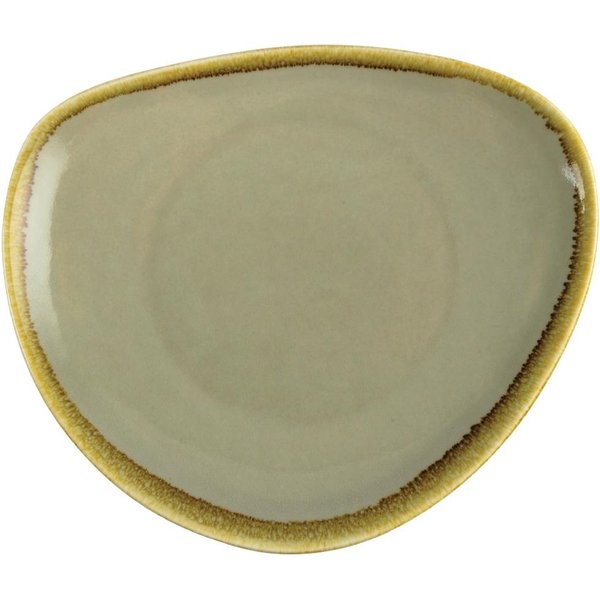 Olympia Kiln Triangular Plate Moss 230mm (Pack of 6)