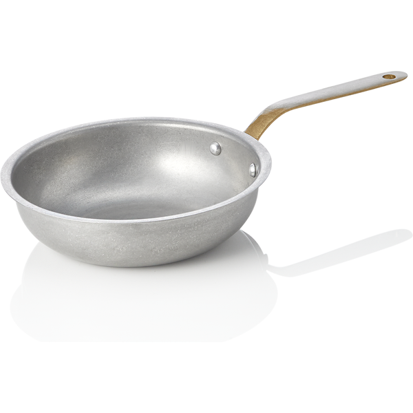 Steel & Style Vintage Serving Pan Brass Handle Dia 16 cm 390 ml