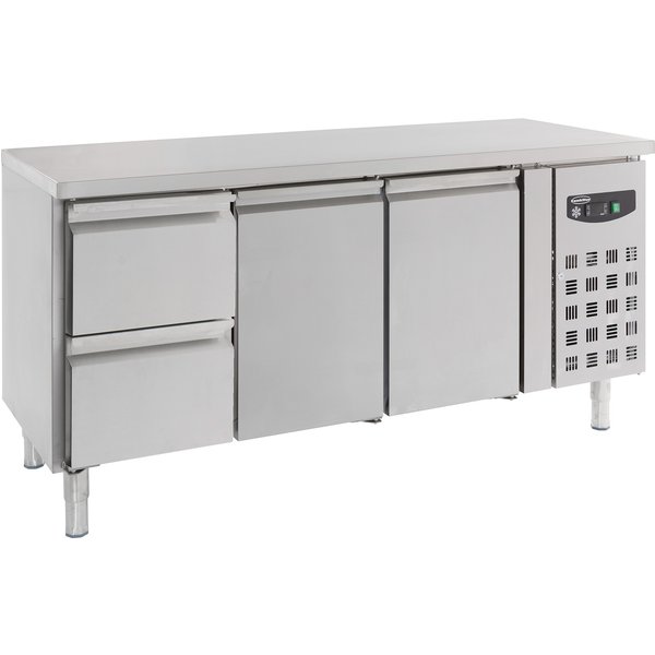 CombiSteel Counter 700 Refrigerator 2 Doors and 2 Drawers