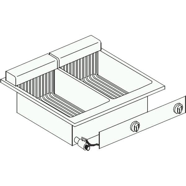 Combisteel Electric Fryer 2 x 10 L - 14.5 kW