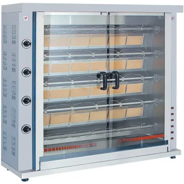North K5 - 5 Spit - 25 Bird Gas Chicken Rotisserie
