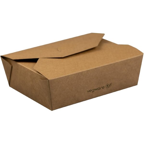 Vegware Compostable Paperboard Food Boxes No.5 1050ml / 37oz (150 pack)