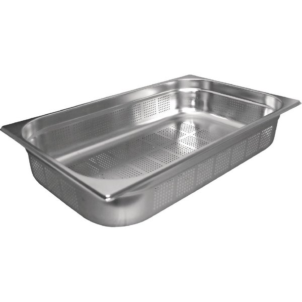 Vogue Stainless Steel Perforated 1/1 Gastronorm Tray 100mm