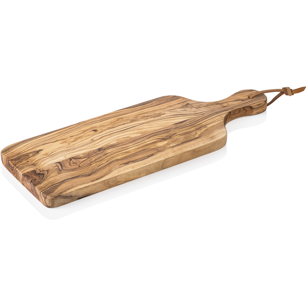 Pure Olive Serving Board with Handle, 30 x 15 cm, Olive Wood