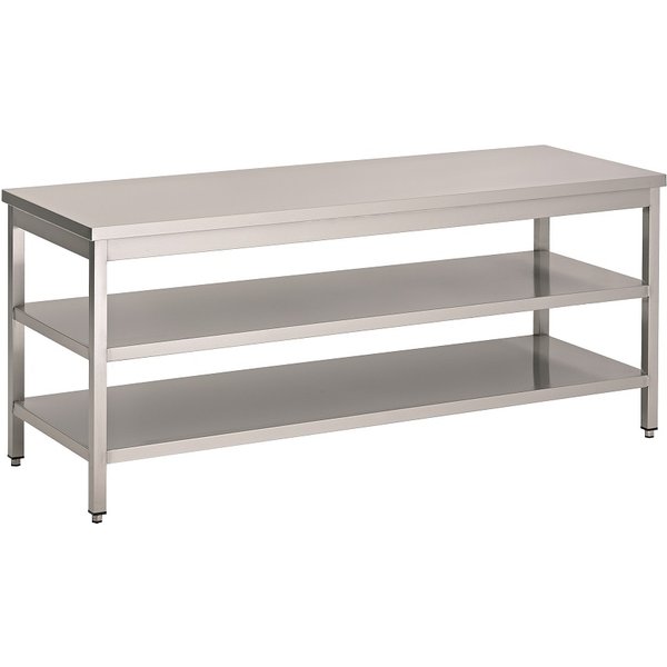 CombiSteel 800 Worktable 2 Shelves 1800