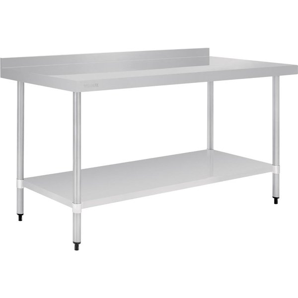 Vogue Stainless Steel Table with Upstand 1800mm