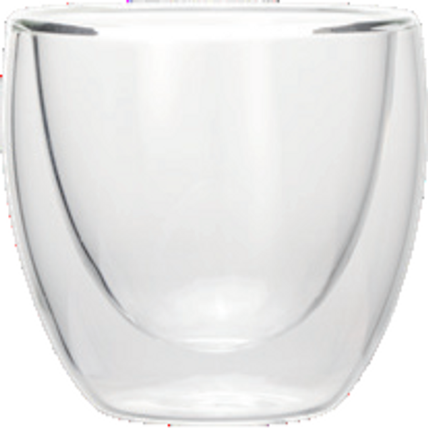 Was Germany Espresso Set Curved Borosilicate Glass 80 ml Pack of 2