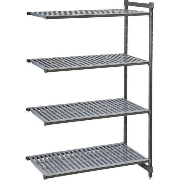 Cambro Camshelving Basics Plus Add-On Unit 4 Tier With Vented Shelves 1630(H)x 870(W)x 540(D)mm