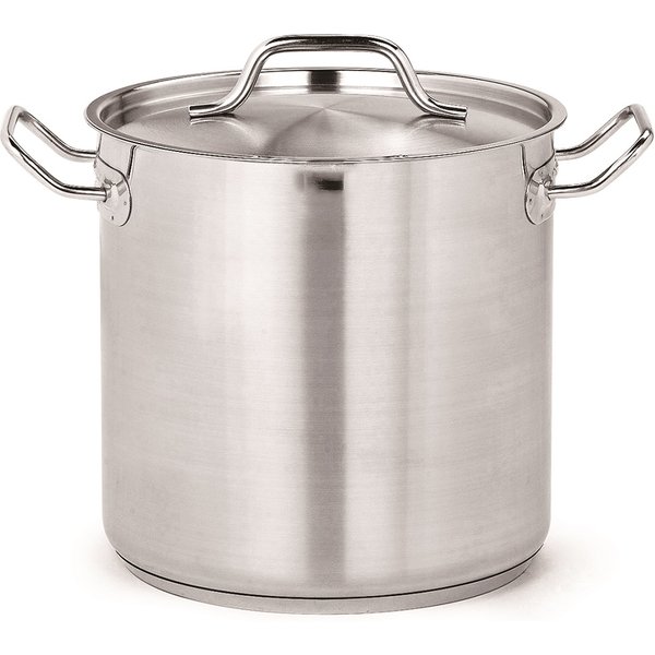 CombiSteel Deep Stock Pot High Stainless Steel + Lid 50 Litre