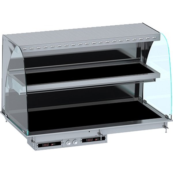 CombiSteel Drop-In Curved Heated Ceramic Display WALL MODEL - BLACK 4/1