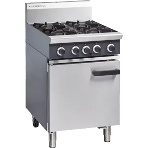Cobra CR6D - 600mm Four Burner Gas Range Static Oven LPG