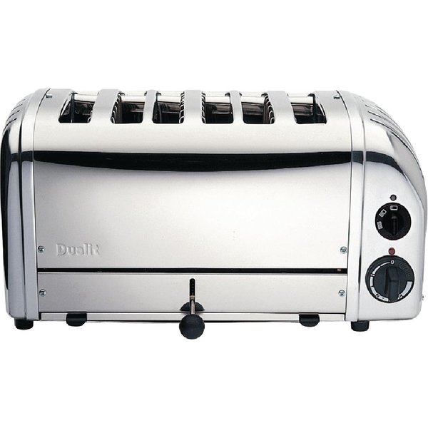 Dualit Bun Toaster 6 Bun Metallic Silver 61028