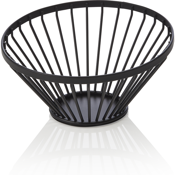 Was Germany Buffet Basket Black Powder-Coated Metal Dia 15 cm