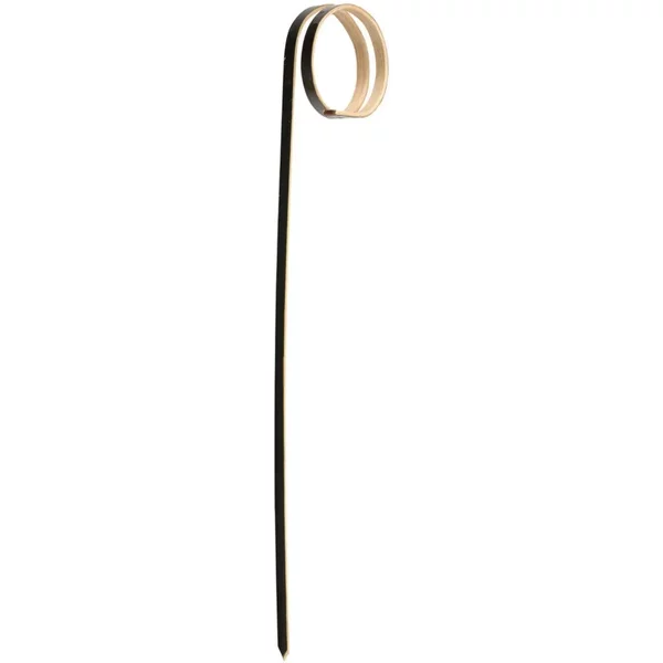 Curly Black Bamboo Skewer 4.75'' X 100
